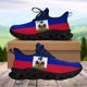 thumbnail image 1 of Zapatos para mujer, clásicos, con bandera nacional de Haití, zapatillas informales para correr, calzado transpirable, zapatos personalizados para hombres, 1 of 6