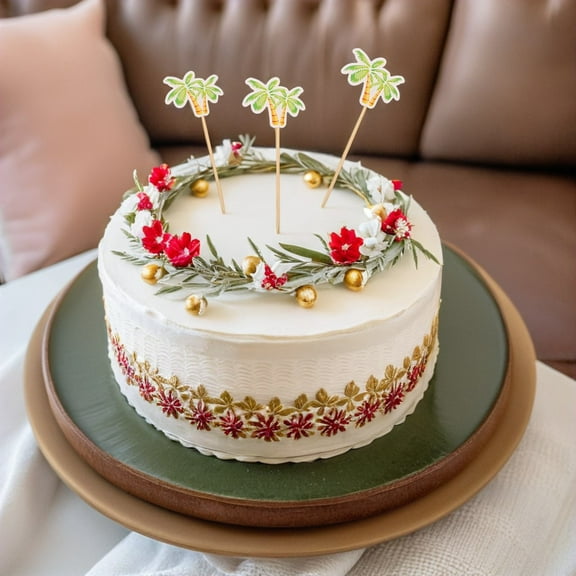 OULII Decorative Toothpicks for Cake and Appetizers 20Pcs