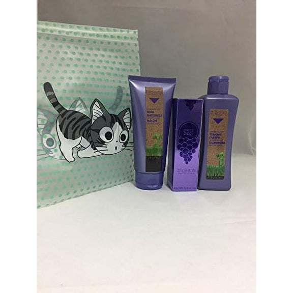 Salerm Biokera Natura Grapeology Shampoo 300Ml / Mask 200Ml / and Oil 1.9oz
