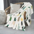 thumbnail image 3 of Abstract Pineapple Cute Blanket, Soft Blankets Flannel Bed Throw Cozy Lightweight Plush Gifts for Women Men Boys Girls Kids Sofa Couch Bedroom Living Rooms Warm All Season, Home Decor, 60"x50", 3 of 6