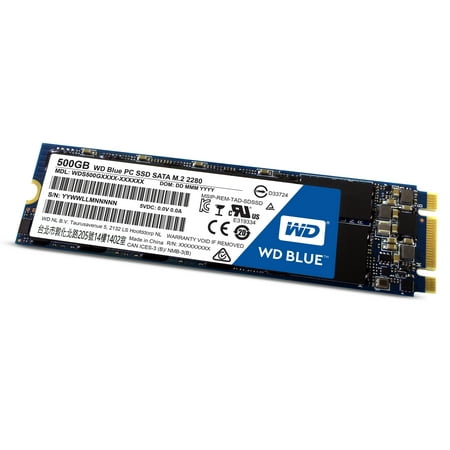 WD Blue M.2 500GB Internal SSD Solid State Drive - SATA 6Gb/s - WDS500G1B0B