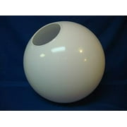 White Globe Acrylic 16" Flush 5-1/4" Opening