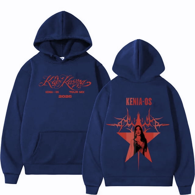 Cantante Kenia Os 2026 nuevo álbum Merch sudaderas con capucha hombres mujeres gótico Casual sudaderas de gran tamaño primavera otoño jerseys ropa de calle