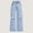 d4 Light Blue, variant on Teen Girl Jeans No Holes Baggy Jeans for Girls - Wide Leg Teen Girls Cute Star Jeans Tween Girl Trendy Preppy Clothes Y2K Boyfriend Streetwear