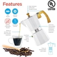 thumbnail image 2 of GROSCHE Milano Stovetop Espresso Maker Moka Pot 6 espresso C GROSCHE GROSCHE, 2 of 2
