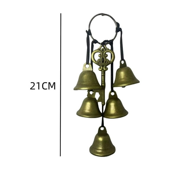 Eoozwa Witch Bells Protection for Door Knob Outdoor Bells Hanging Wind Chimes Witchy Things Clear Negative Energy Witch Bells Wiccan Bell Witchy Gifts Hanging Door Handle Decoration(Classic)