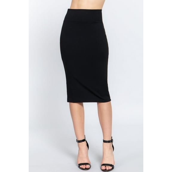 Women's Elegant Everywhere Ponte Midi Skirt