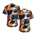 thumbnail image 3 of Goofa Cow Pattern Women's Slim-Fit Short-Sleeve V-Neck T-Shirt,Classic-Fit Short-Sleeve V-Neck T-Shirt-3X-Large, 3 of 5