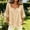 Khaki, variant on Womens Summer Tops Square Neck Green Blouse Henley Fashion Trendy Weekend Outing Puff Sleeve 3/4 Sleeve Shirts for Young Women