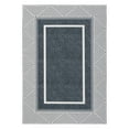 thumbnail image 3 of Tzou Modern Bordered Contemporary Line Washable Area Rugs 5'x7' with Anti-Slip TPR Back, Ultra-Thin Carpet for Living Room Bedroom Dining Room(Dark Grey), 3 of 7