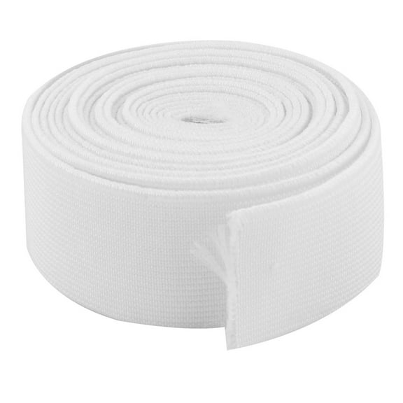 Unique Bargains Tailor Polyester Sewing Stretchy Knitting Elastic Band Rope Strap White 2.73 Yards