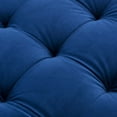 thumbnail image 5 of Contemporary Modern Urban Designer Living Room Lounge Club Lobby Sofa, Velvet Fabric, Navy Blue, 5 of 6