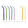 thumbnail image 3 of Glass Straw Heat And High Temperature Resistant 8mm*18cm Elbow Multi-color, 3 of 7
