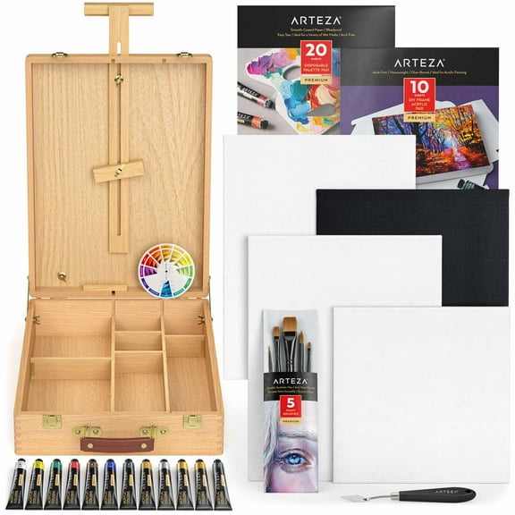 Arteza Large Acrylic Art Set, Artist Painting Kit
