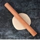 thumbnail image 3 of Rodillo para tortillas, rodillo de arcilla para panaderos artesanales, rodillo de masa de construcción sólida para una maniobrabilidad óptima, rodillo de masa suave de madera de haya de primera, 3 of 6