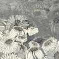 thumbnail image 2 of Blixt, Ingrid 26x26 Black Ornate Wood Framed with Double Matting Museum Art Print Titled - Flowers on Grey II, 2 of 4