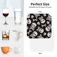 thumbnail image 6 of Kdxio black white Skull bone Funny Coasters,4 Pcs Leather Coasters,Housewarming Gifts,Protect Furniture from Water Marks Scratch and Damage, 6 of 6
