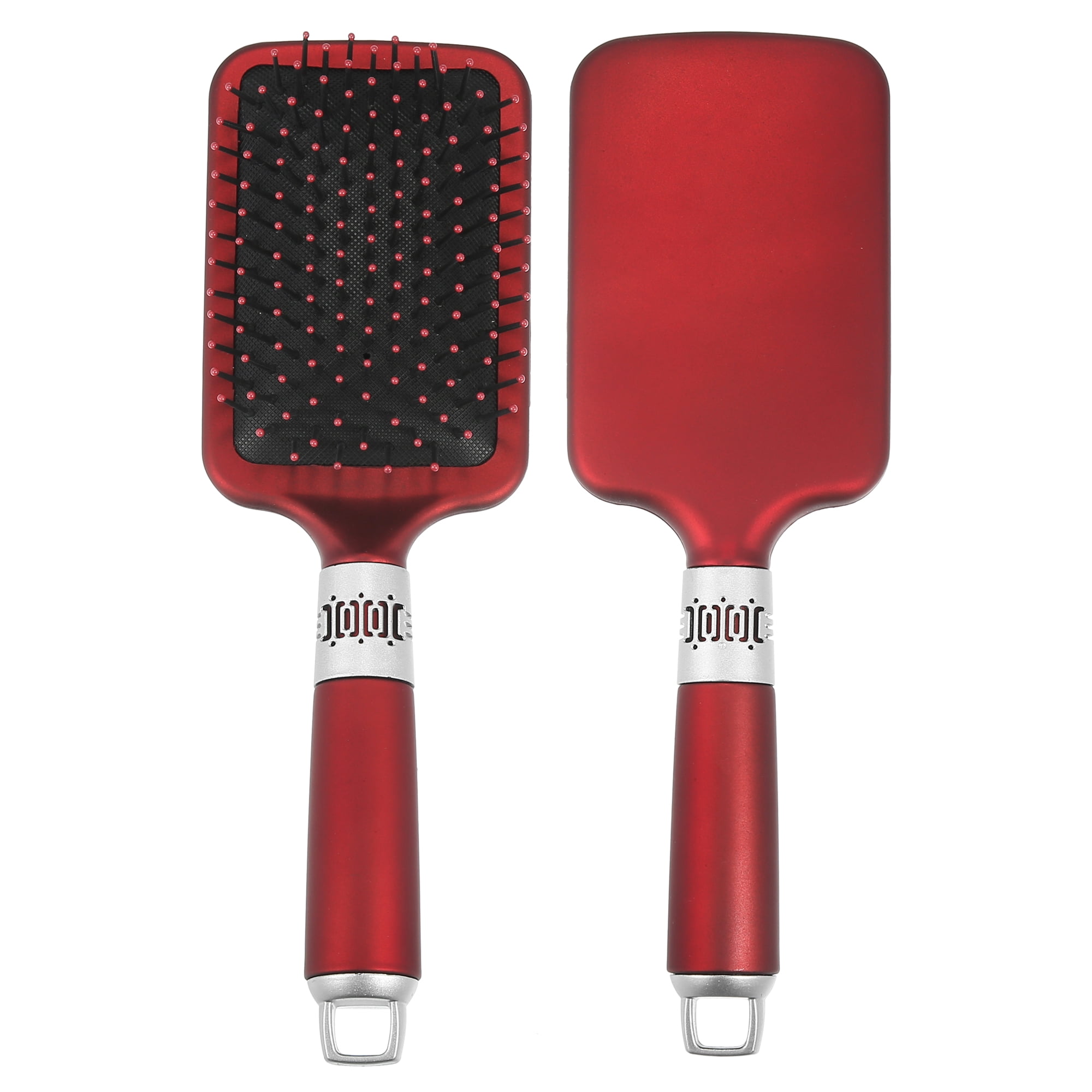 Unique Bargains Wet and Dry Detangling Hair Brush Hair Combs Red
