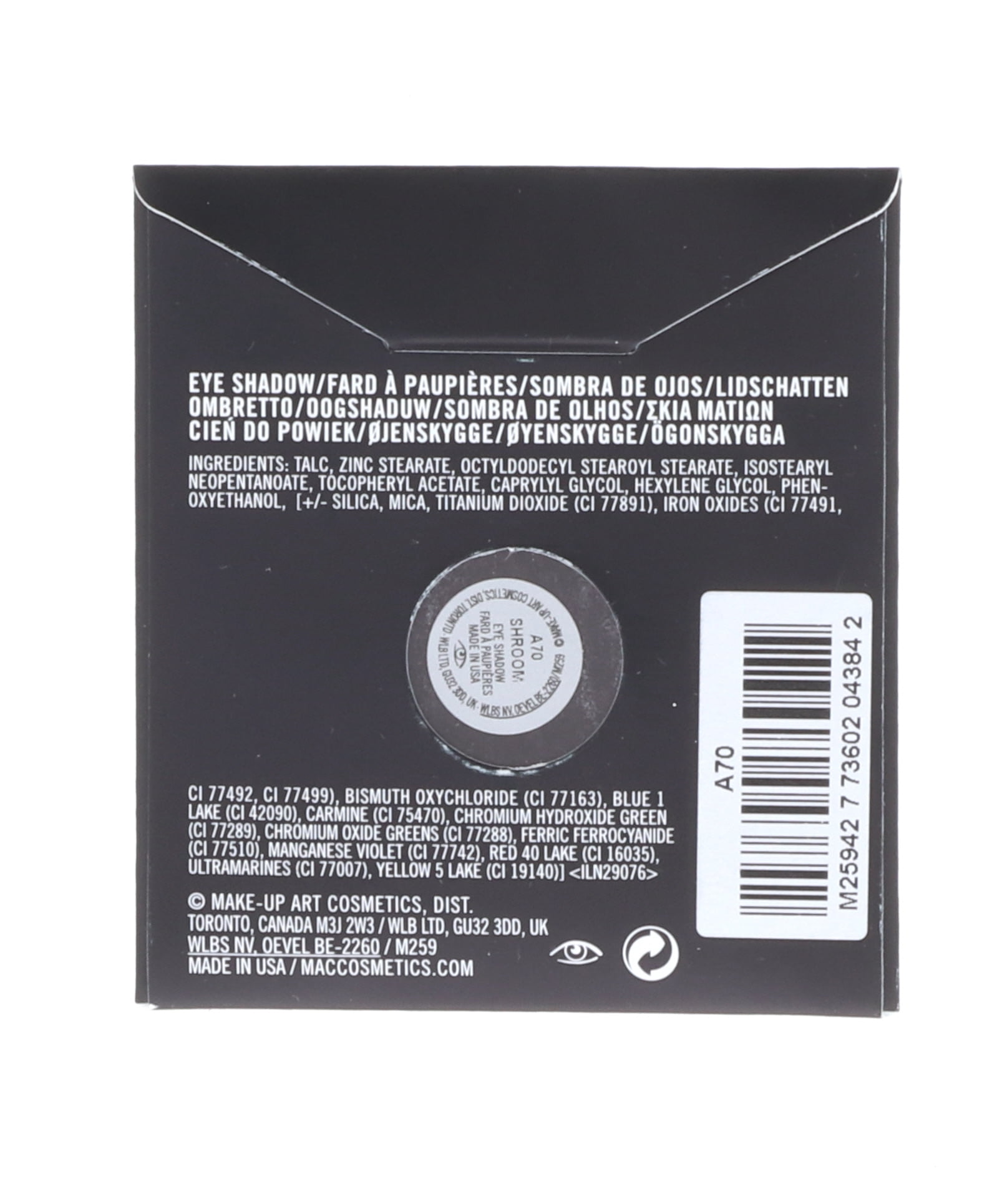 Mac Small Eye Shadow Refill Pan - Shroom 1.5g/0.05oz