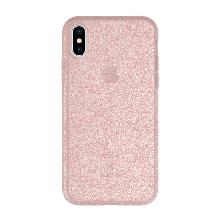 HIVE by Incipio Glitter Gel Case for iPhone X - Rose Gold