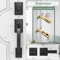 thumbnail image 4 of Front Door Lock Set Gold Front Door Handle and Deadbolt Set Adjustable .in Gold Heavy Exterior Entry Handle Reversible, 4 of 7