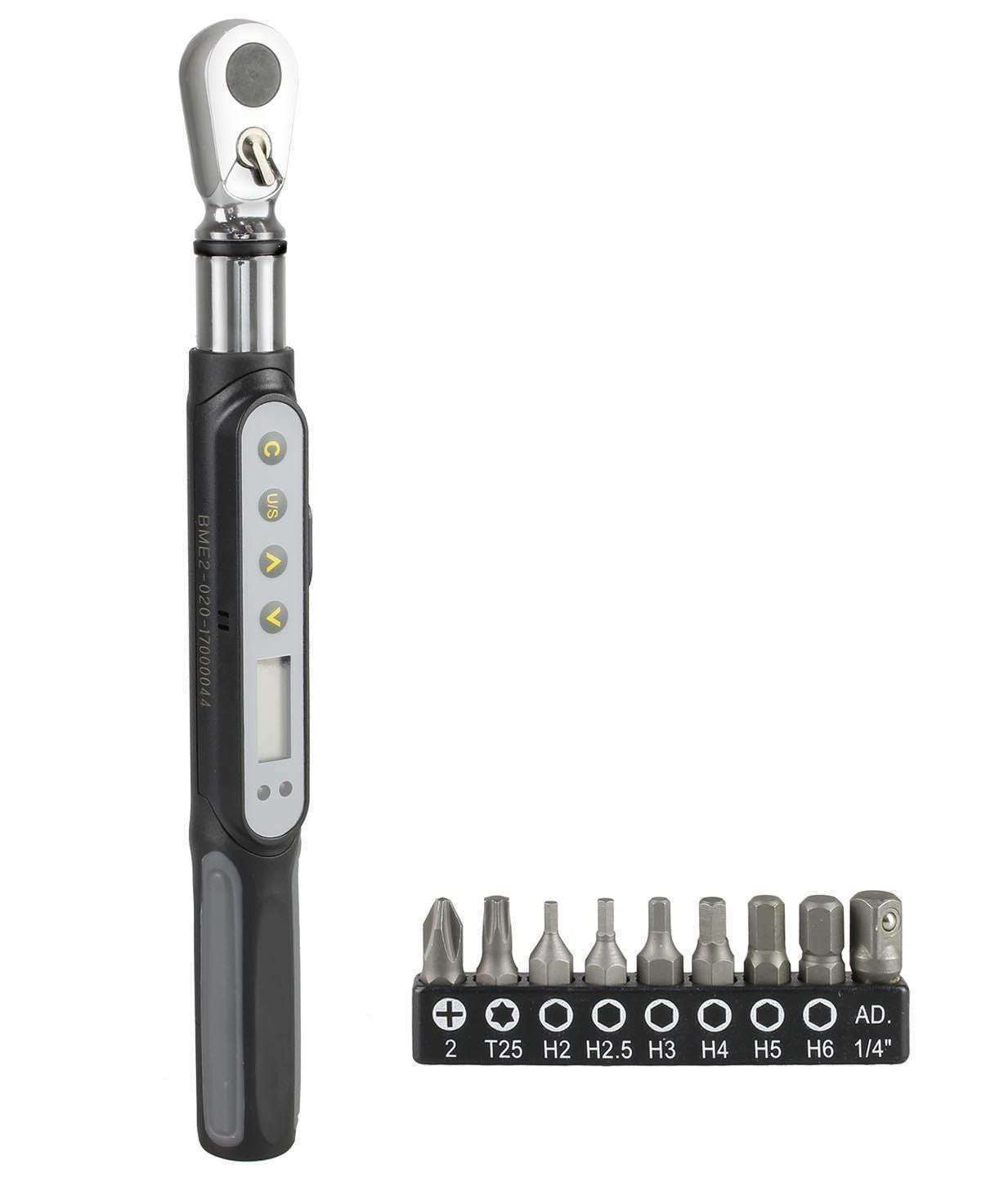 VENZO Bike Bicycle Tools Set Mini Digital Torque Wrench 120 Nm 1/4