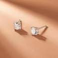 thumbnail image 6 of Midir&Etain Moissanite 0.1Carat Round Cut Diamond Earrings Are Made Of 925 Sterling Silver For Women, 6 of 7