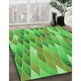 thumbnail image 3 of Ahgly Company Machine Washable Indoor Rectangle Transitional Dark Lime Green Area Rugs, 8' x 12', 3 of 7