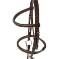 thumbnail image 4 of Huntley Equestrian Fancy Stitched Sedgwick Leather Padded Bridle with Reins (Sedgwick Australian Nut, Small Pony), 4 of 7