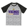 thumbnail image 3 of MINNESOTA VIKINGS Boys Grey Color Blend Short Sleeve Tee Colorblock, 3 of 3