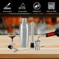 thumbnail image 3 of 24oz Cocktail Shaker Bar Set - Professional Margarita Mixer Drink Shaker and Measuring Jigger & Mixing Spoon Set - Professional Stainless Steel Bar Tools for Martini Kit, 3 of 10