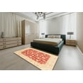 thumbnail image 5 of Ahgly Company Machine Washable Indoor Rectangle Abstract Bright Orange Area Rugs, 2' x 5', 5 of 7