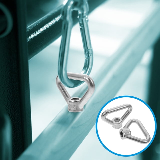 HONITANO 4 Pcs Écrous à Œil Ronds en Acier Inoxydable Fixation Filetée Durable Construction Aéroportuaire
