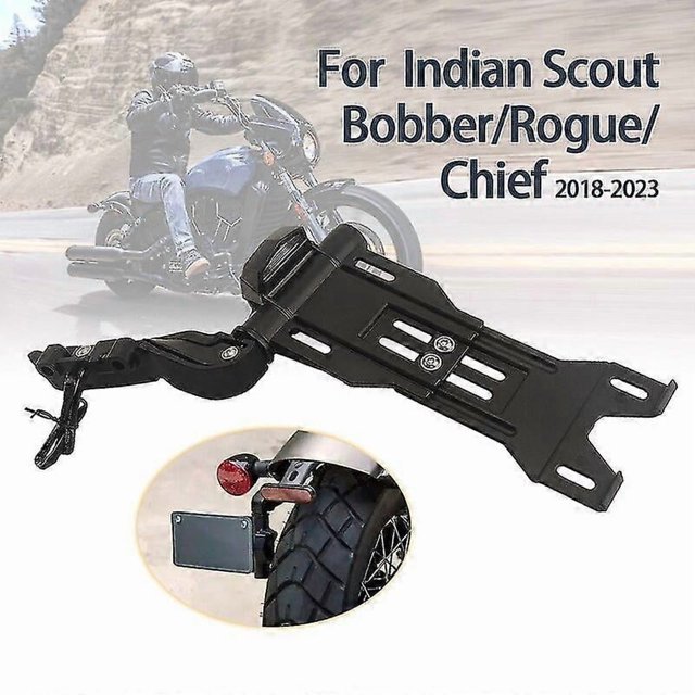 Motorcycle Side License Plate Holder Adjustable License Plate For Indian Scout Twenty Sixty Sport Chief Bobber Dark HorseMotor Vehicle Frame & Body Pa