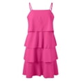 thumbnail image 4 of Summer Dresses For Women 2024 Sundress Sleeveless Ruffle Tiered Layered Chiffon Pleated Swing Mini Dress A-Line Flowy Maxi Dresses, 4 of 8