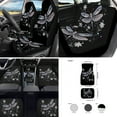 thumbnail image 2 of Jeiento Dragonfly Car Seat Covers Full Set of 17, Universal Interior Set with Front & Back Seat Covers, Floor Pad, Armrest Cover, Seat Belt Cover, Cup Coasters, Flower Keychain, 2 of 6