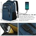 thumbnail image 3 of Bruno Cavalli Slim Business Travel Laptop Backpack - USB Port, Anti Theft, Water Resistant - Fits 15.6 Inch Laptop, 3 of 8