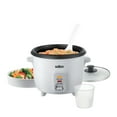 thumbnail image 3 of Automatic Drum Style Rice Cooker & Steamer - White, 6 Cup, RC2104WH, 3 of 4