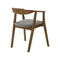 thumbnail image 6 of Santana Wood Dining Chair in Walnut Finish with Charcoal Fabric - Set of 2, 6 of 6