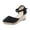 Black, variant on Womens Closed Toe Espadrille Wedge Sandals Soft Ankle Strap Platform Slides Arch Support Slip on Casual Work Shoes Black 8