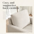 thumbnail image 6 of Weture Mid-Century Armchair, Linen Fabric Accent Chairs , Beige (Set of 2), 6 of 8