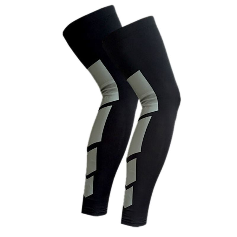 Sport Football Basketball Hiking Strech Leg Knee Long Compression Sleeve Gear 