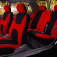 thumbnail image 2 of 9 Pack Red And Black Auto Accessories Set, Split Bench Full Set Seat Covers, 2 of 2