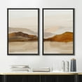 thumbnail image 2 of IDEA4WALL Framed Canvas Print Wall Art Set Brown Mountain Range Ocean Lake Nature Wilderness Modern Art Decorative Geometric Minimal Artwork for Living Room, Bedroom, Office -, 2 of 5