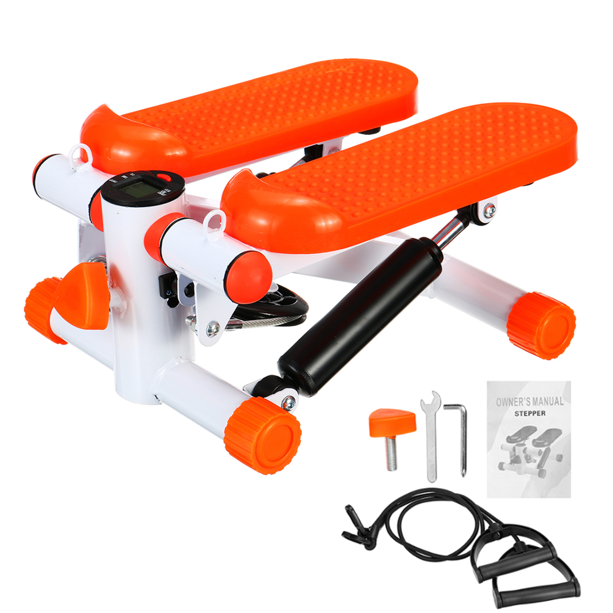 Cardio Mini Stepper Machine with Resistance Bands, Fitness