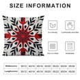 thumbnail image 5 of Merry Christmas Pattern Red Square Throw Waist Pillow Case Decorative Cushion Cover Pillowcase Sofa, 5 of 5