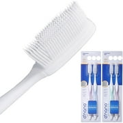 O'Nano Crisscross Toothbrushes w/ Anti-bacterial Sanitizer Shield for Normal & Sensitive Teeth, Soft, 4 count