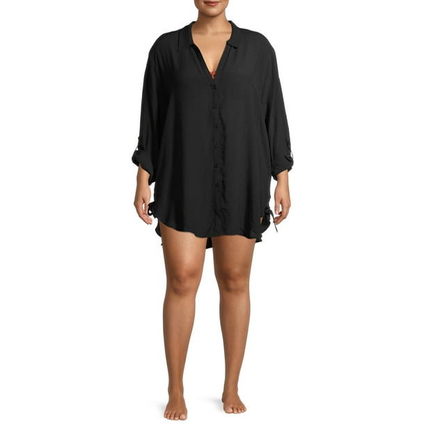 time and tru button front maxi
