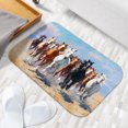 thumbnail image 6 of 1pc Running Horses Absorbent Non-Slip Bathroom Thickened Flannel Rug Decor,Soft,Quick Drying,Suitable For Indoor/outdoor Use,Bathrooms,Bedrooms,Kitchens,Terrace,Laundry Rooms,16"x24", 6 of 9