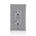 thumbnail image 2 of Leviton 013-GFTR2-0GY 20 Amp Grey Smartlock Pro Self-Test GFCI, 2 of 5